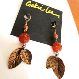 Cookie Lee Blooming Jasmine Earrings NWT